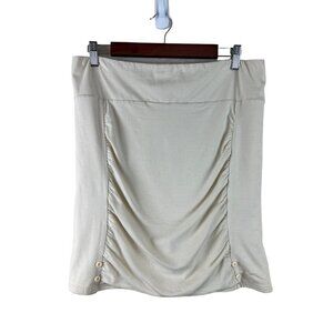 NEW! Simply Noelle Mini Pencil Skirt Beige Women's Size Large XL 12 14